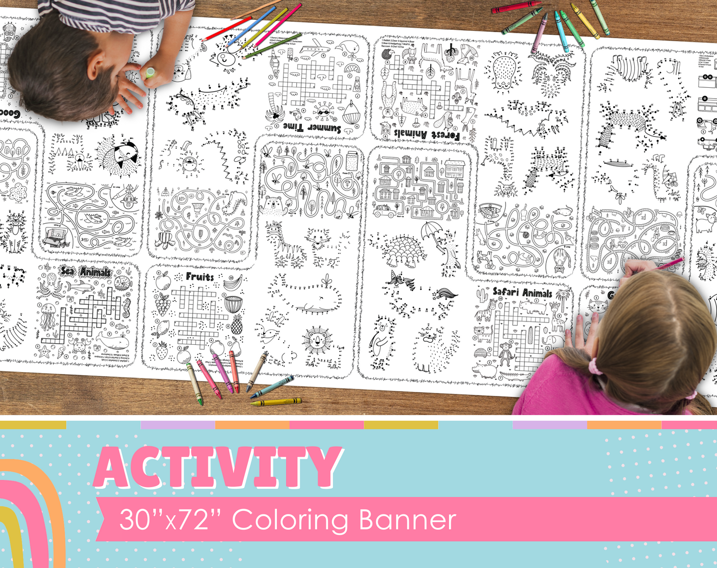 Activity Coloring Banner