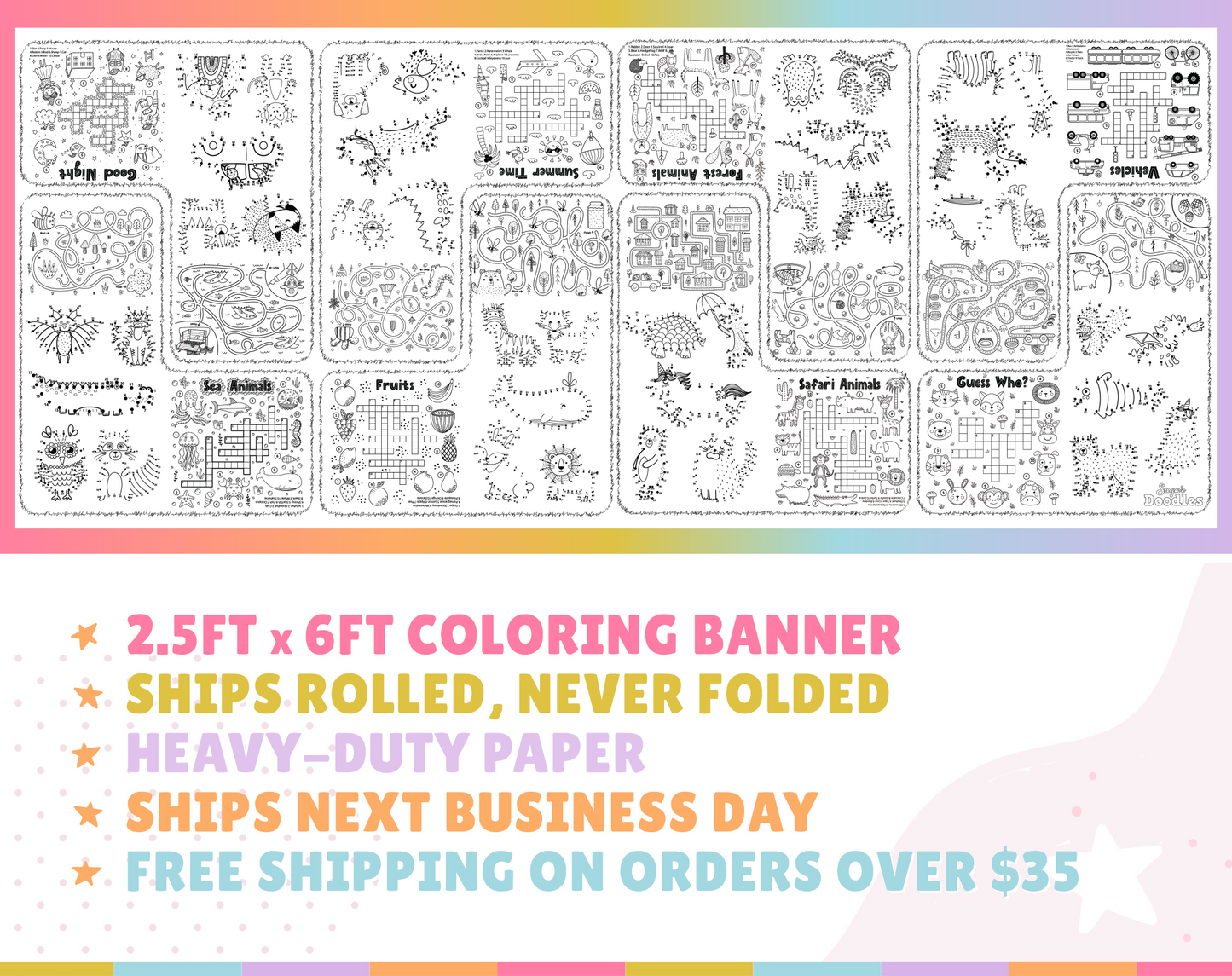 Activity Coloring Banner