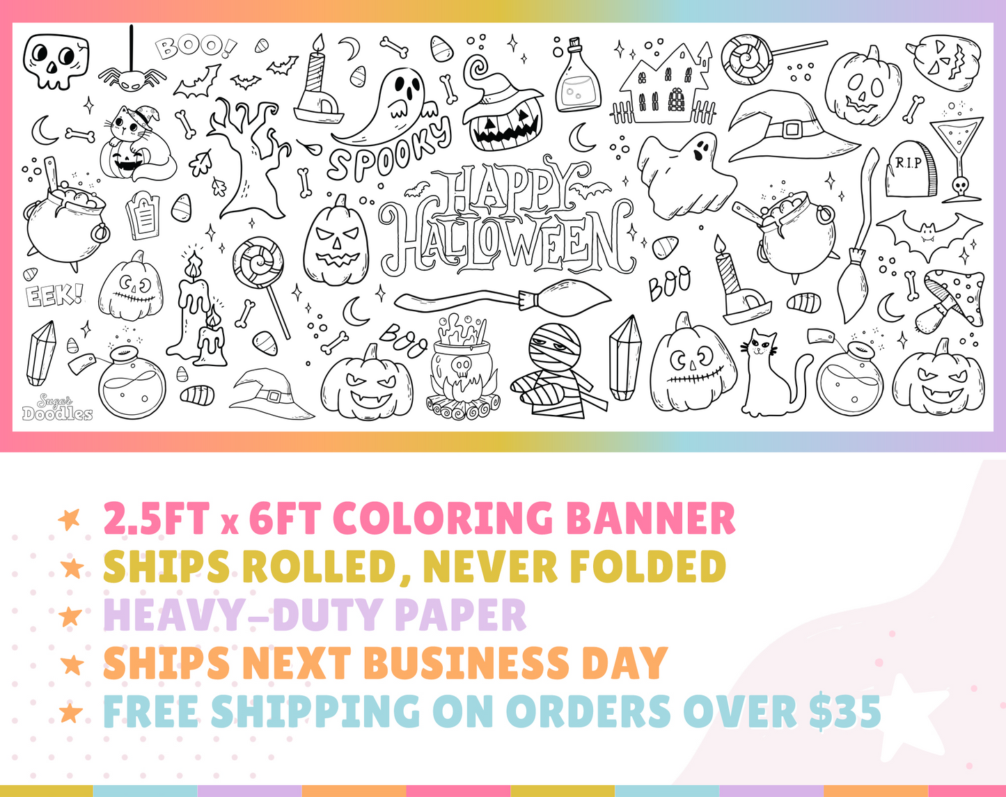Halloween #1 Coloring Banner
