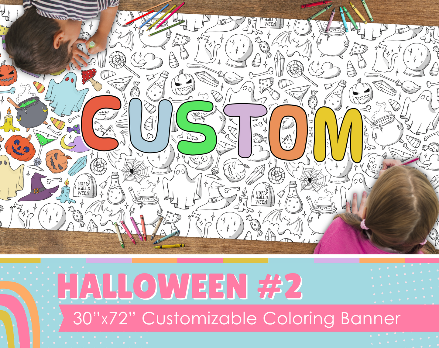 Halloween #2 Custom Coloring Banner