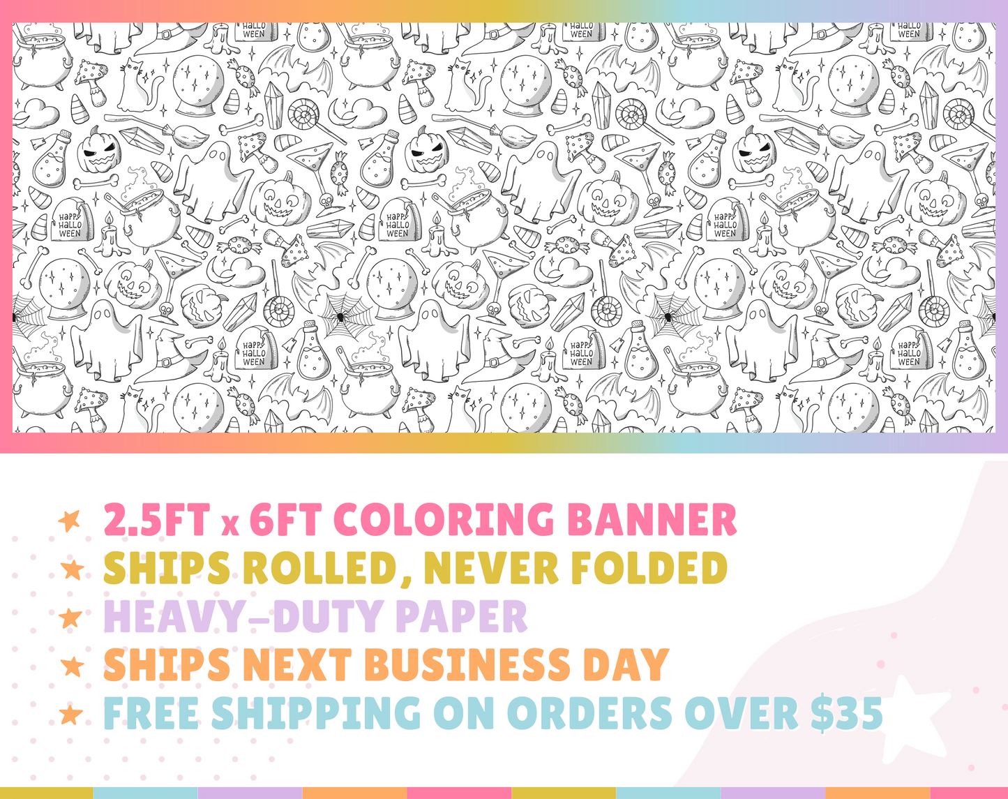 Halloween #2 Custom Coloring Banner