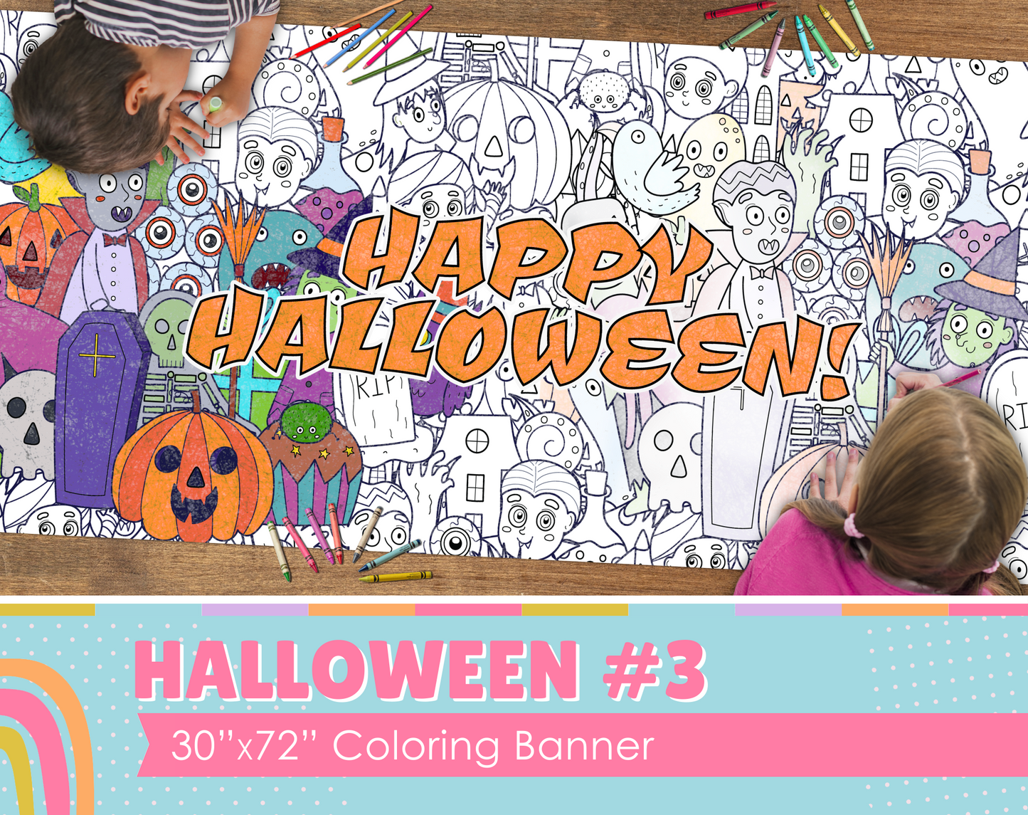 Halloween #3 Custom Coloring Banner