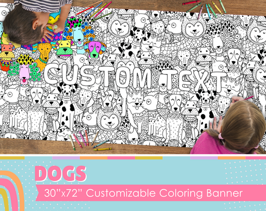Dogs Custom Coloring Banner