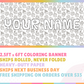 Cupcakes Custom Coloring Banner