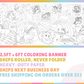 Unicorn Scene Coloring Banner