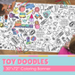 Toy Doodles Coloring Banner