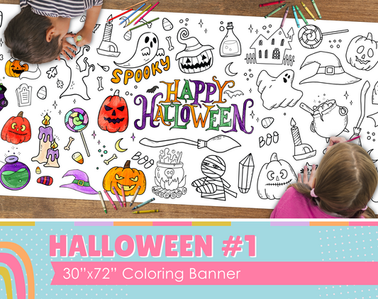 Halloween #1 Coloring Banner