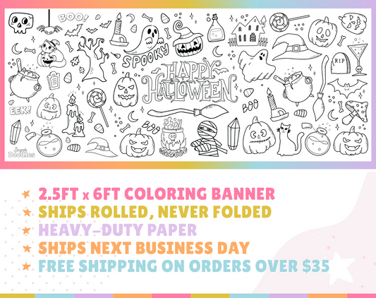 Halloween #1 Coloring Banner
