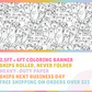 Bear Doodles Custom Coloring Banner