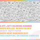 Floral Abstract #2 Custom Coloring Banner