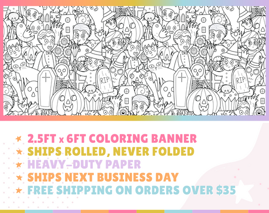 Halloween #3 Custom Coloring Banner