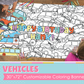 Vehicles Custom Coloring Banner