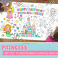 Princess Custom Coloring Banner